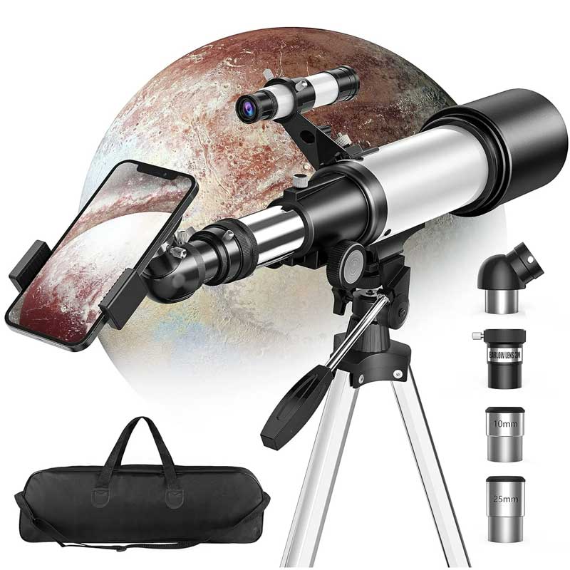 טלסקופ כוכבים 70/400 עם חצובה, הגדלה פי X120, תיק נשיאה