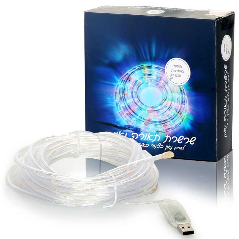 שרשת תאורת נאון - 8 מטר