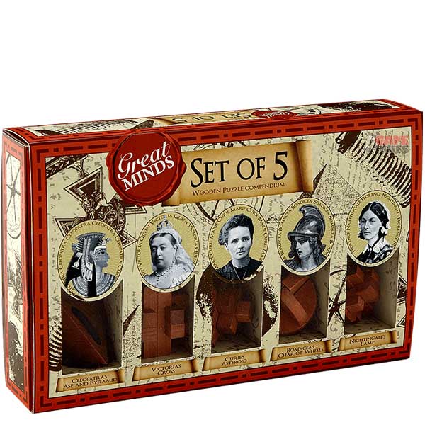 המוחות הגדולים נשים - סט 5 משחקי חשיבה