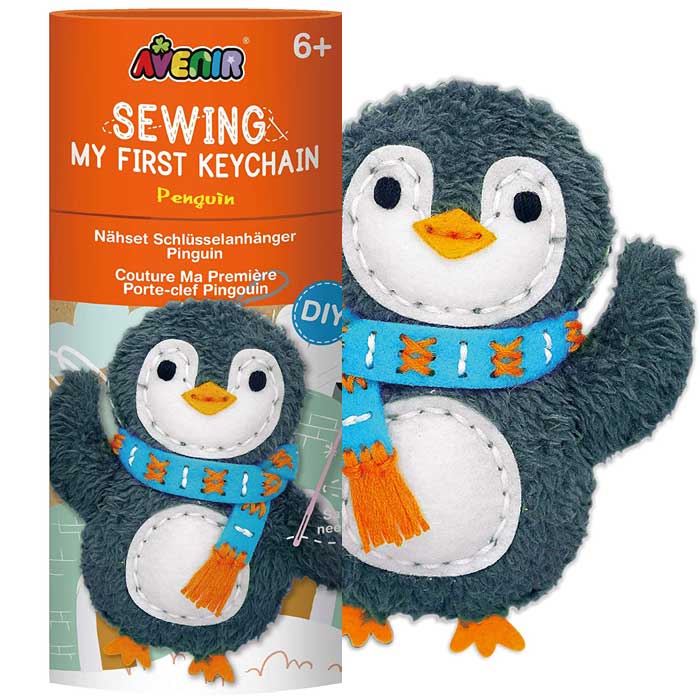 ערכת תפירה לילדים - בובת פינגווין