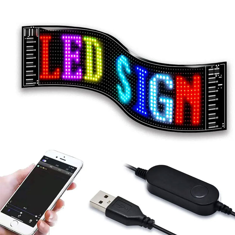 שלט לד גמיש חכם 12×47 ס״מ