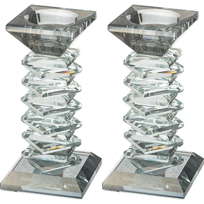 זוג פמוטי קריסטל מהודרים 14 ס