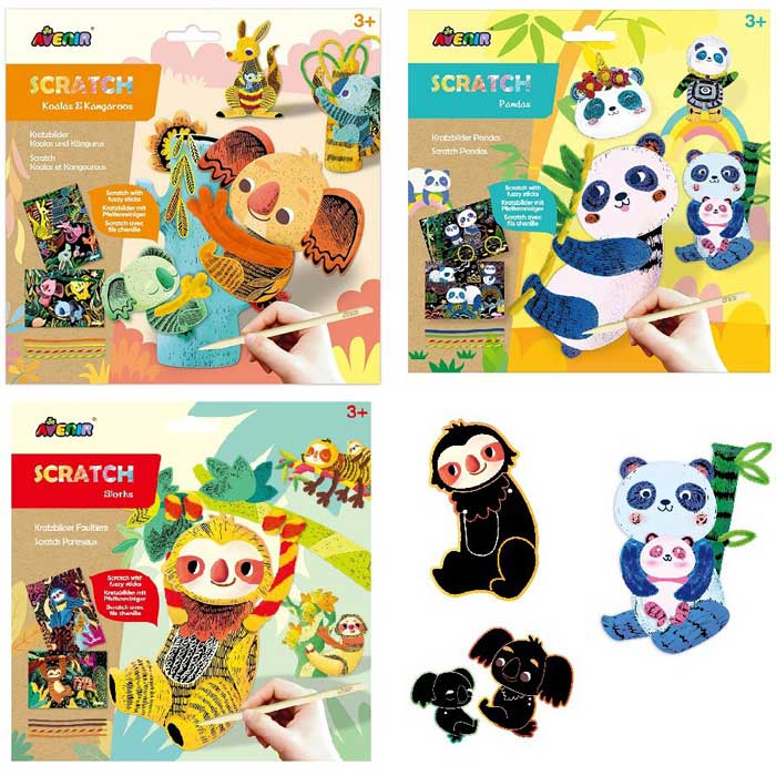 ערכת גירוד ויצירה צבעונית