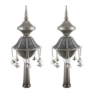 זוג רימונים פיוטר לספר תורה 32 ס"מ