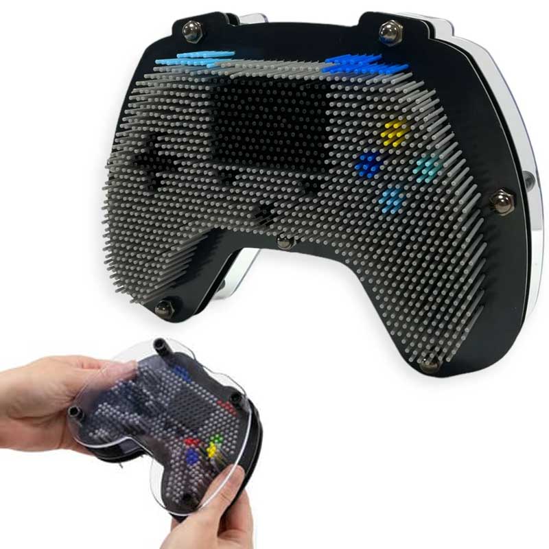 משחק סיכות תלת מימד בעיצוב שלט גיימינג