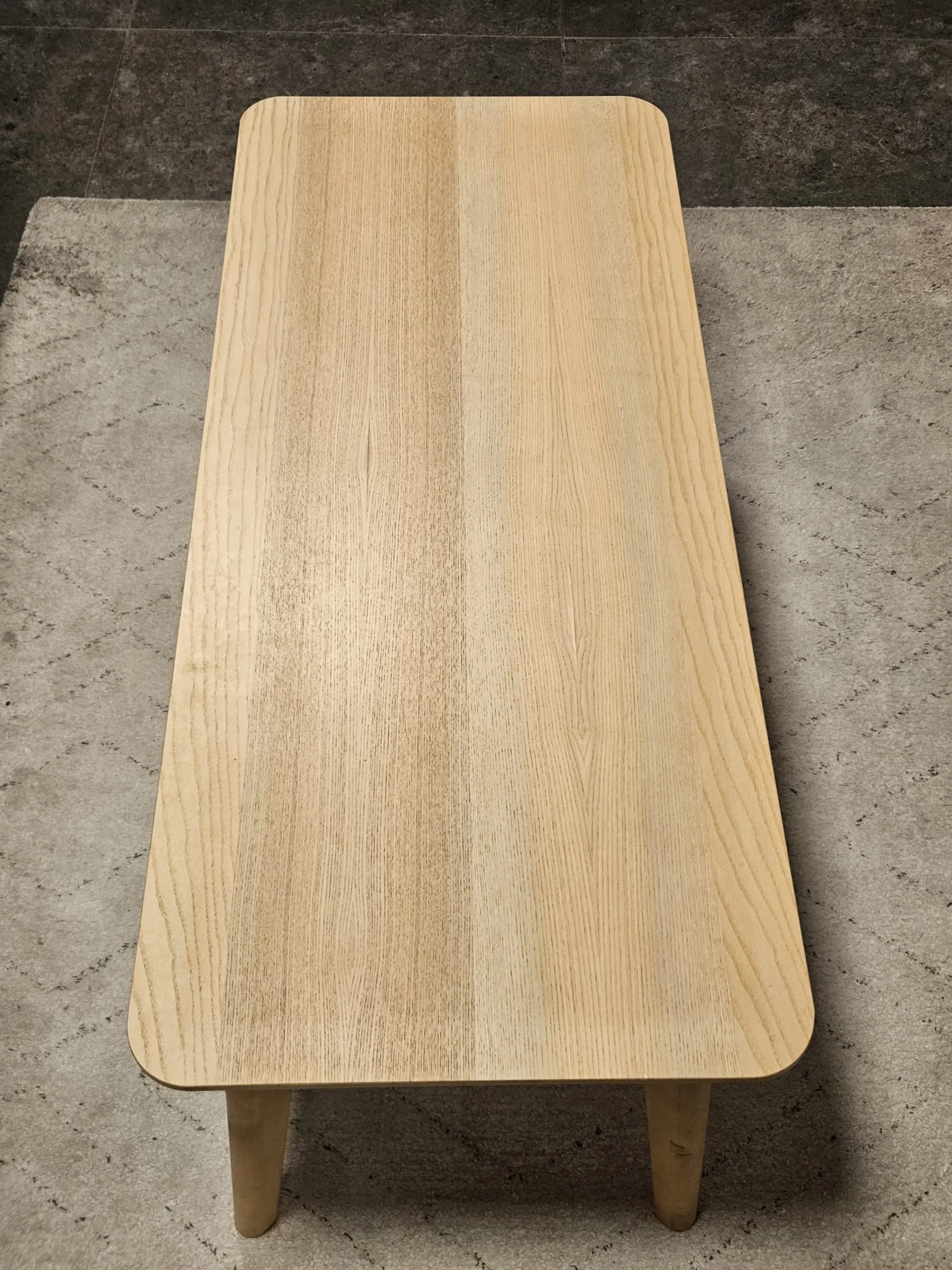 שולחן סלון IKEA LISABO פורניר אפר